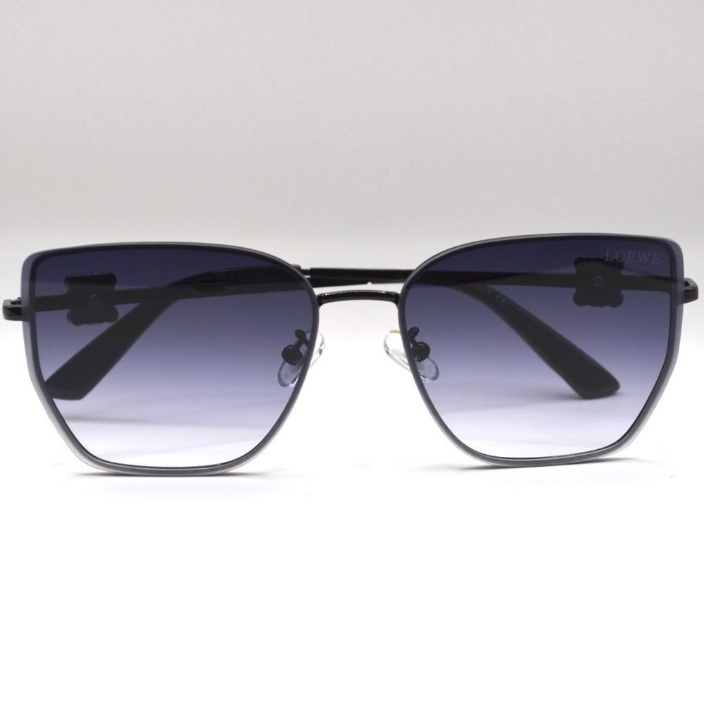 Loewe Women’s Sunglasses | Black Metal Frame | Blue/Gray Gradient Lenses - Picture 16 of 16